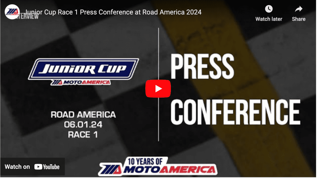 Read more about the article Video: Junior Cup Race One Press Conference From Road America